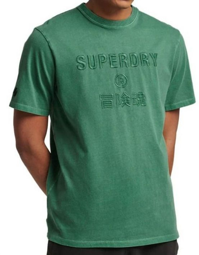 B65290V7 - SUPERDRY T-shirt uomo mezza manica con ricamo tinto freddo
