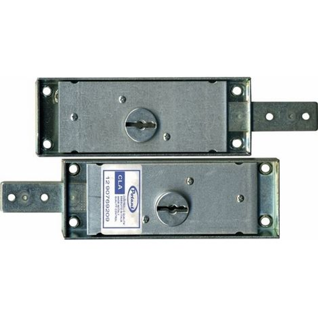 Serrature x serrande a coppia dx + sx con cilindro normale o Europeo