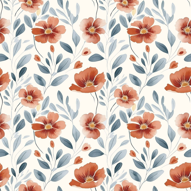 Coupon 75x150cm - French Terry Fleurs