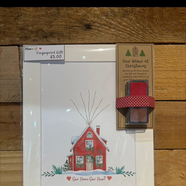 Our Home Our Heart Fingerprint Mount 