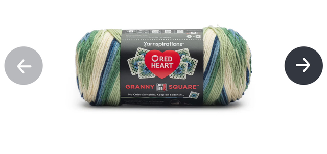 Red Heart Granny Square lily pad