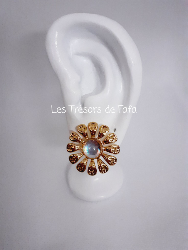 Boucles d'oreilles fleur 