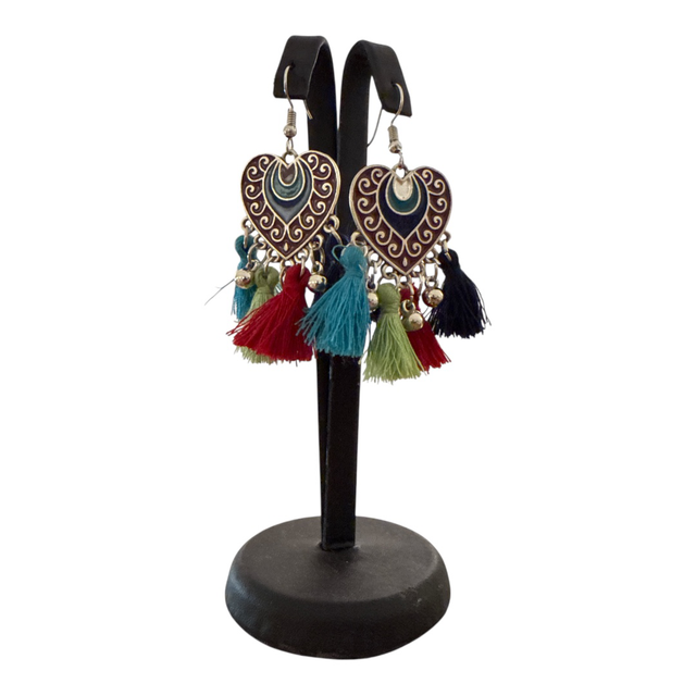 Orecchini cuore e giummi