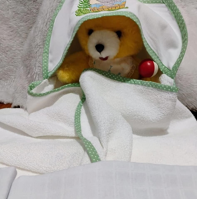 Kit toalha e fraldas