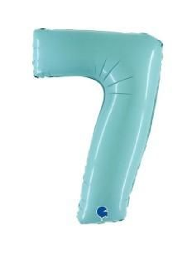 Numero 7 Celeste Pastello 