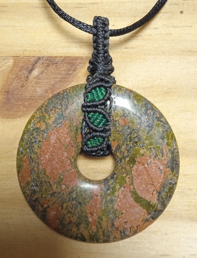 unakite Donut (pendentif) 