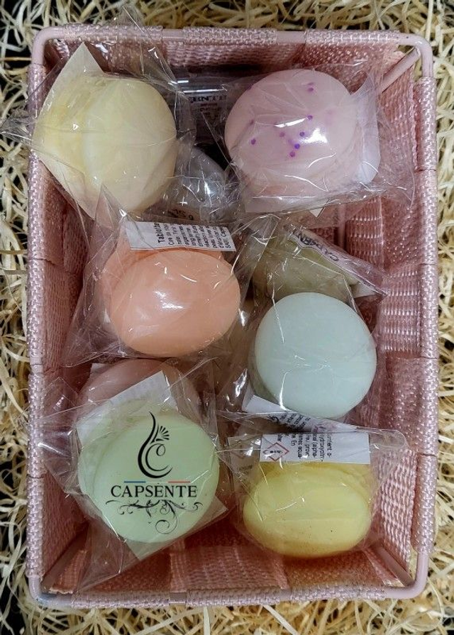 Lot de 7 macarons de cire parfumée