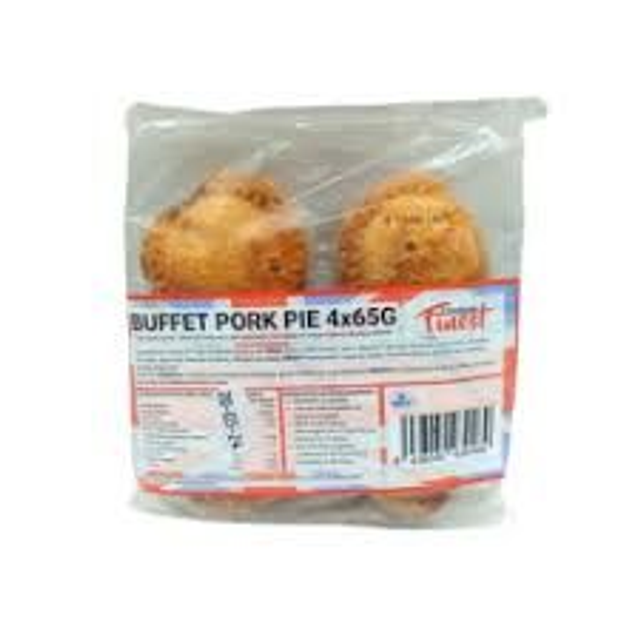 Tindale's Finest Buffet Pork Pies 4x65g