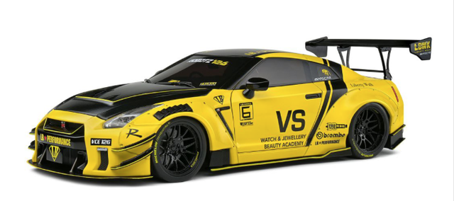 Nissan Skyline GT-R R35 withLBWK Body Kit Type 2.0 Solido 1:18