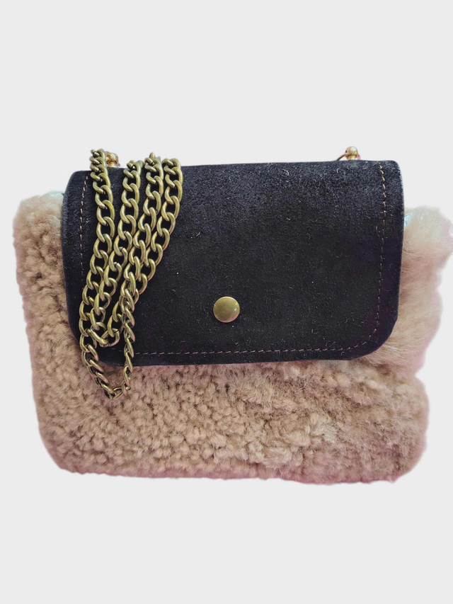 Pochette bandoulière - Laine de mouton