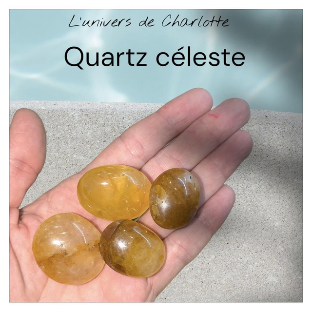 Pierre roulée "Quartz céleste"