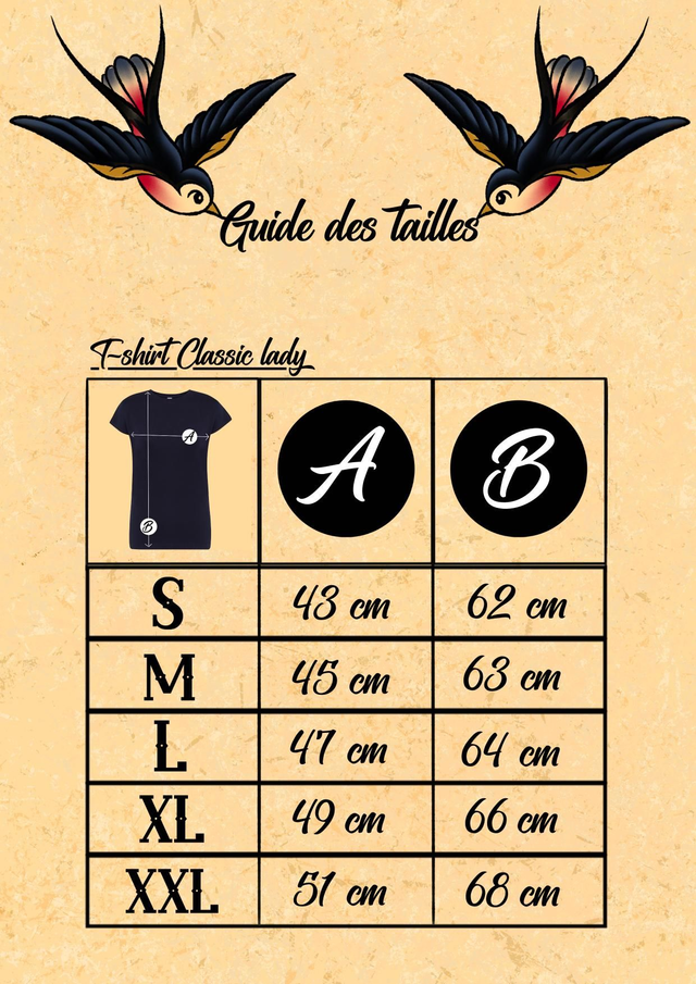 T-shirt Classic Lady &quot;Acherontia&quot; White