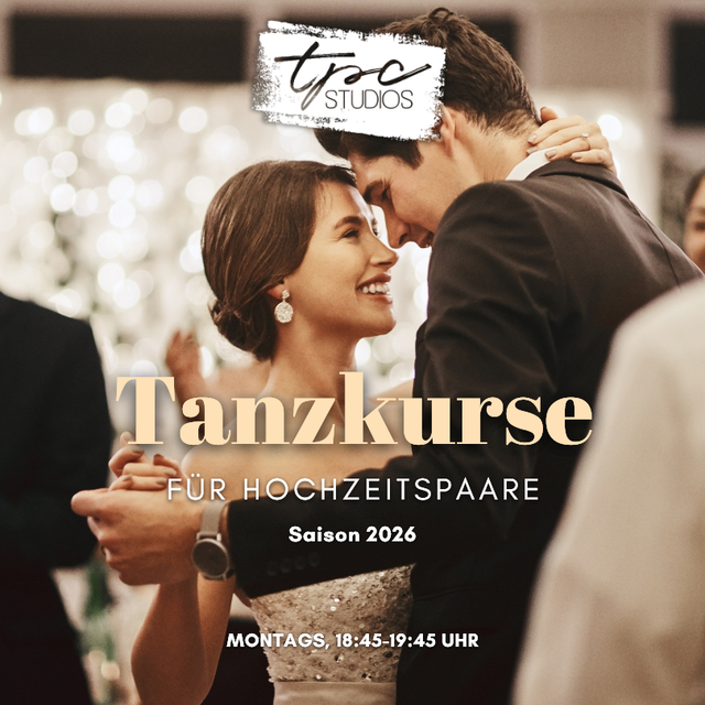 Hochzeitstanzkurs H4 I Kursstart: 22.06.2026 I 18:45 Uhr I 3x60 min 