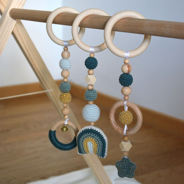 Suspensions pour une arche d&#039;éveil - bleu doré