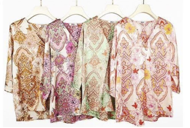 Blouse bohème fleurie