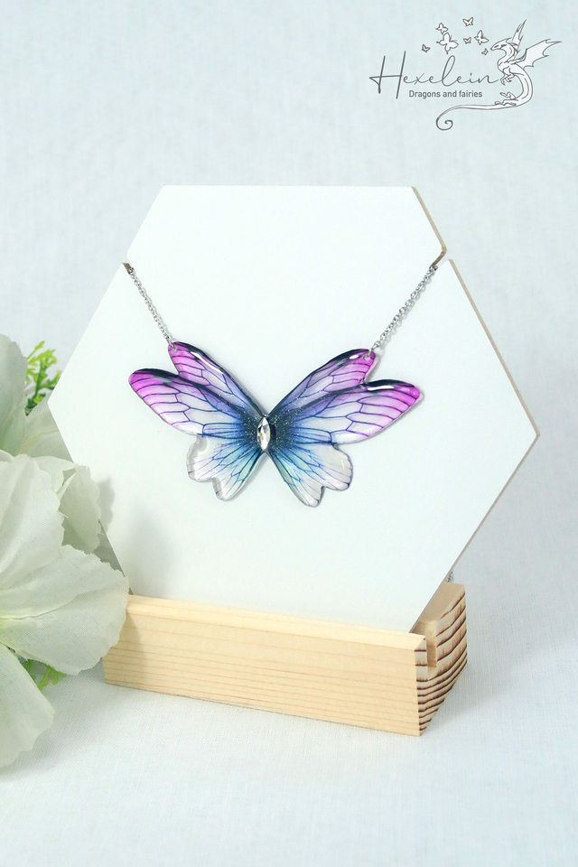 Twilight Small Fairy Wings Necklace