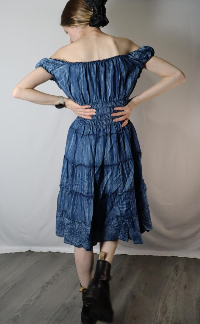 Short Denim Look Dress