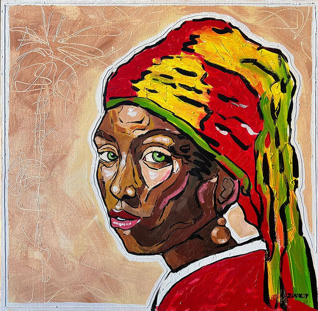 Jeune fille à la perle de bois