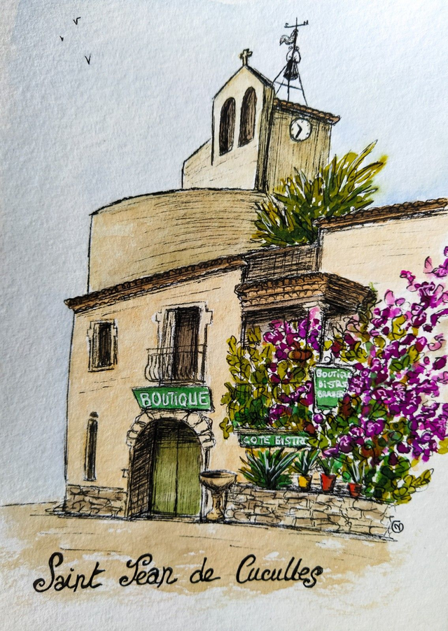 Carte magnet "Saint Jean de Cuculles", 10x15cm