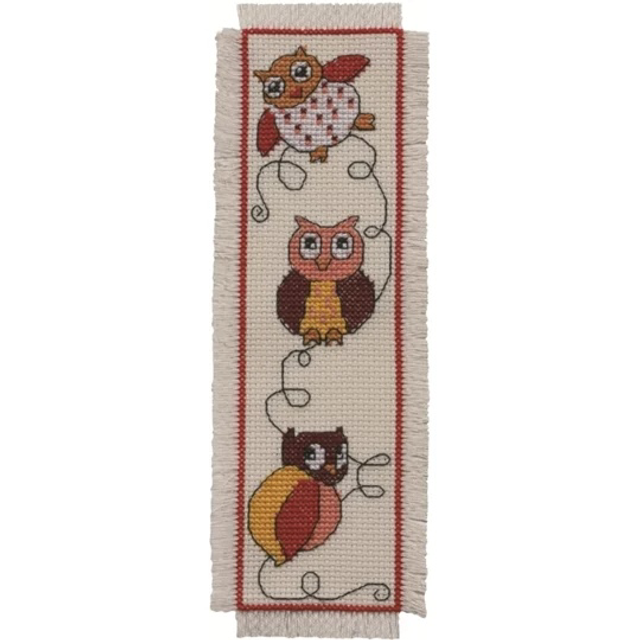 Permin Owl Bookmark Counted Cross Stitch Kit