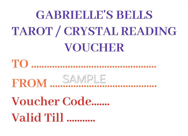 TAROT / CRYSTAL READING VOUCHER 