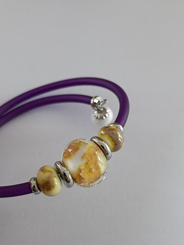 Bracelet en verre Sable 