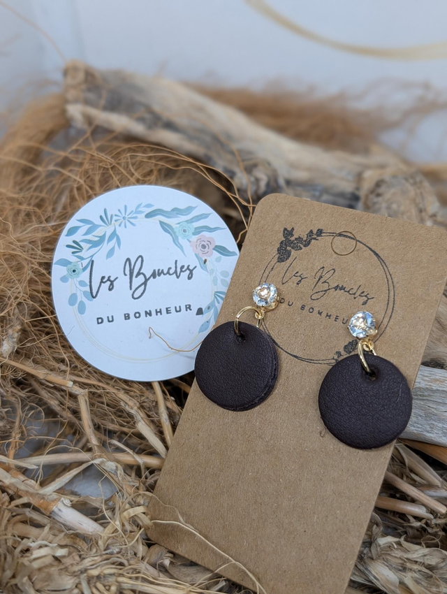 Boucles d&#039;oreilles Anti Gaspi chocolat mimo014