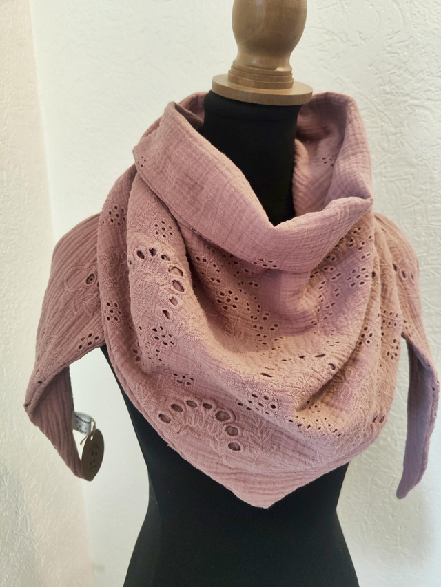 Chèche légère vieux rose 