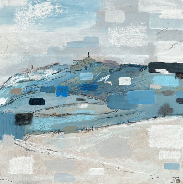 Looking through the snow at Cowling Pinnacle