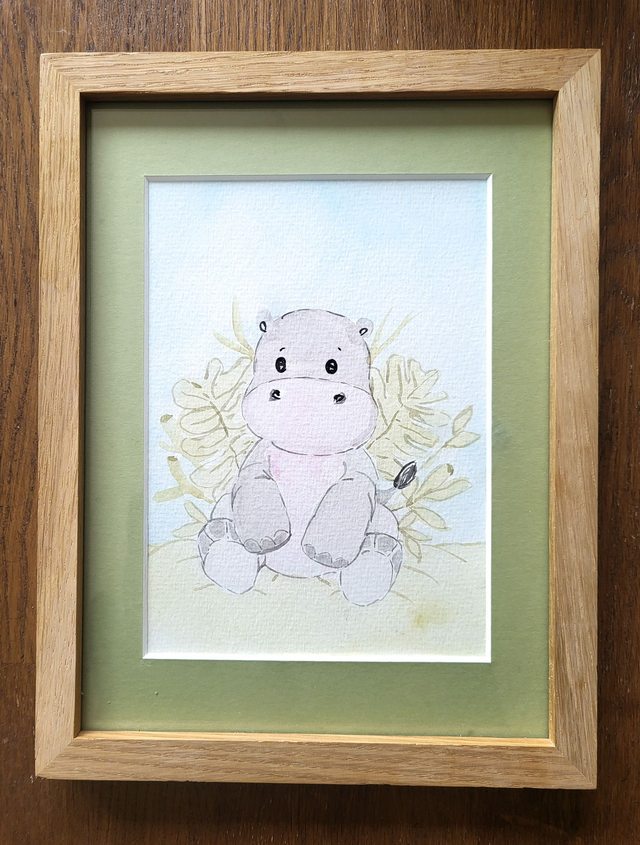 Un mignon hippopotame