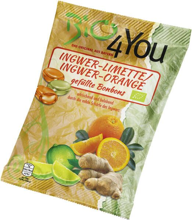 Bio4you Ingwer-Limette und Ingwer-Orange 75g Tüte