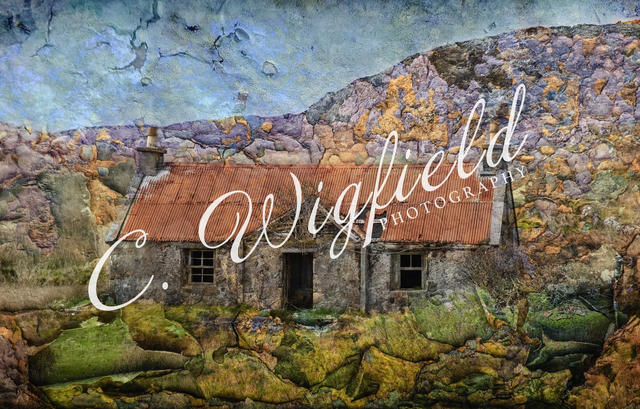 Old Croft House Mounted Print