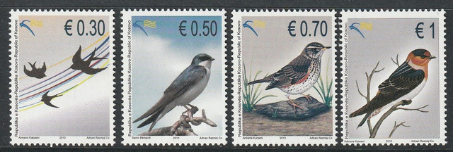 Kosovo 2010,Birds Set MNH