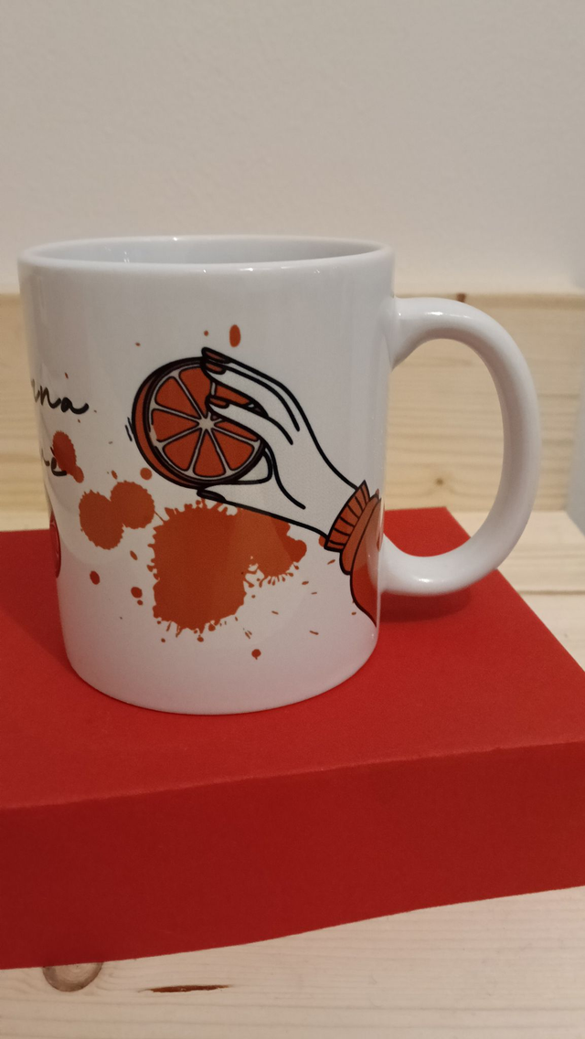 Tazza Carnevale di Ivrea" LA BATTAGLIA"