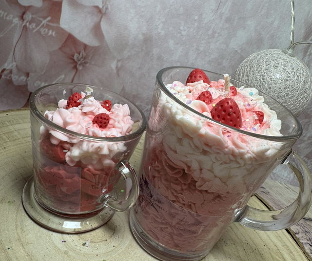 Bougie exquise fraise des bois 