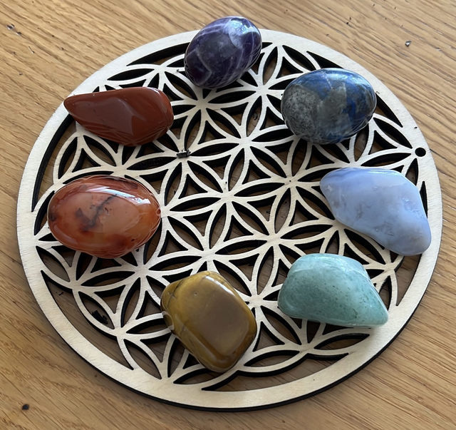 🌟 Fleur de Vie en Bois 🌟diamètre 14cm- Purifie &amp; Recharge