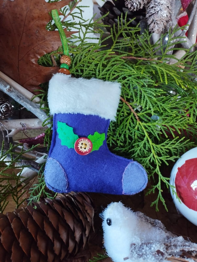 Décoration de Noël Feutrine - Chaussette