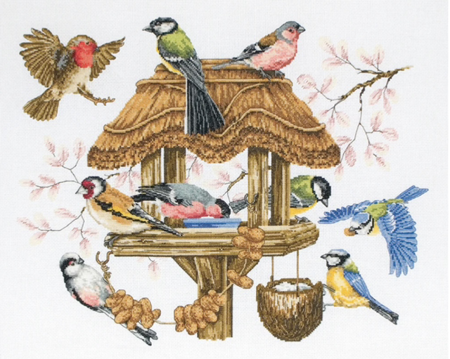 Premier Bird Table Cross Stitch Kit by Anchor