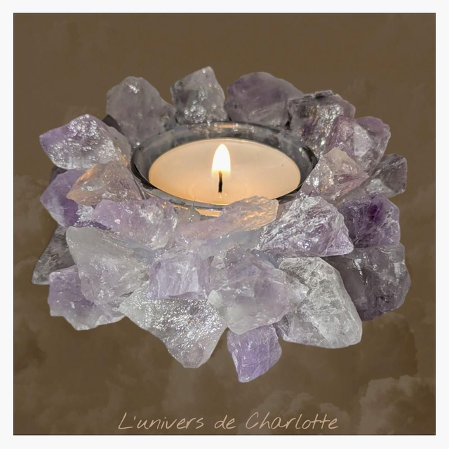 Bougeoir "Améthyste"