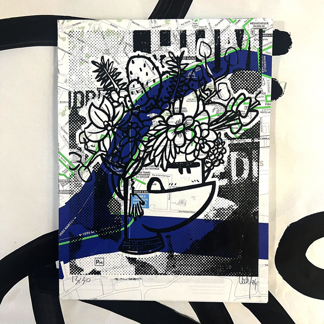 Xylo FRIDA Voyage à nantes 18x24 cm sans cadre