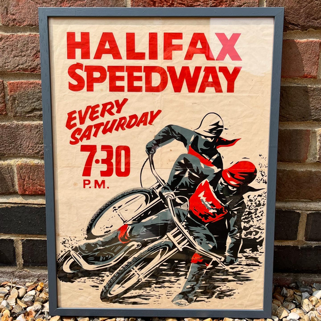 1960’s Halifax Dukes Speedway Poster From The Shay Stadium