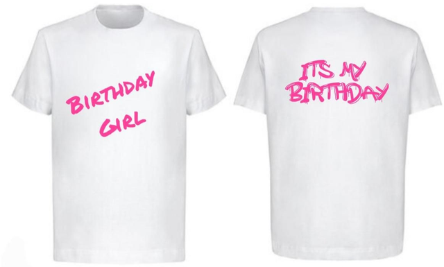 LADIES BIRTHDAY TEE PRINT