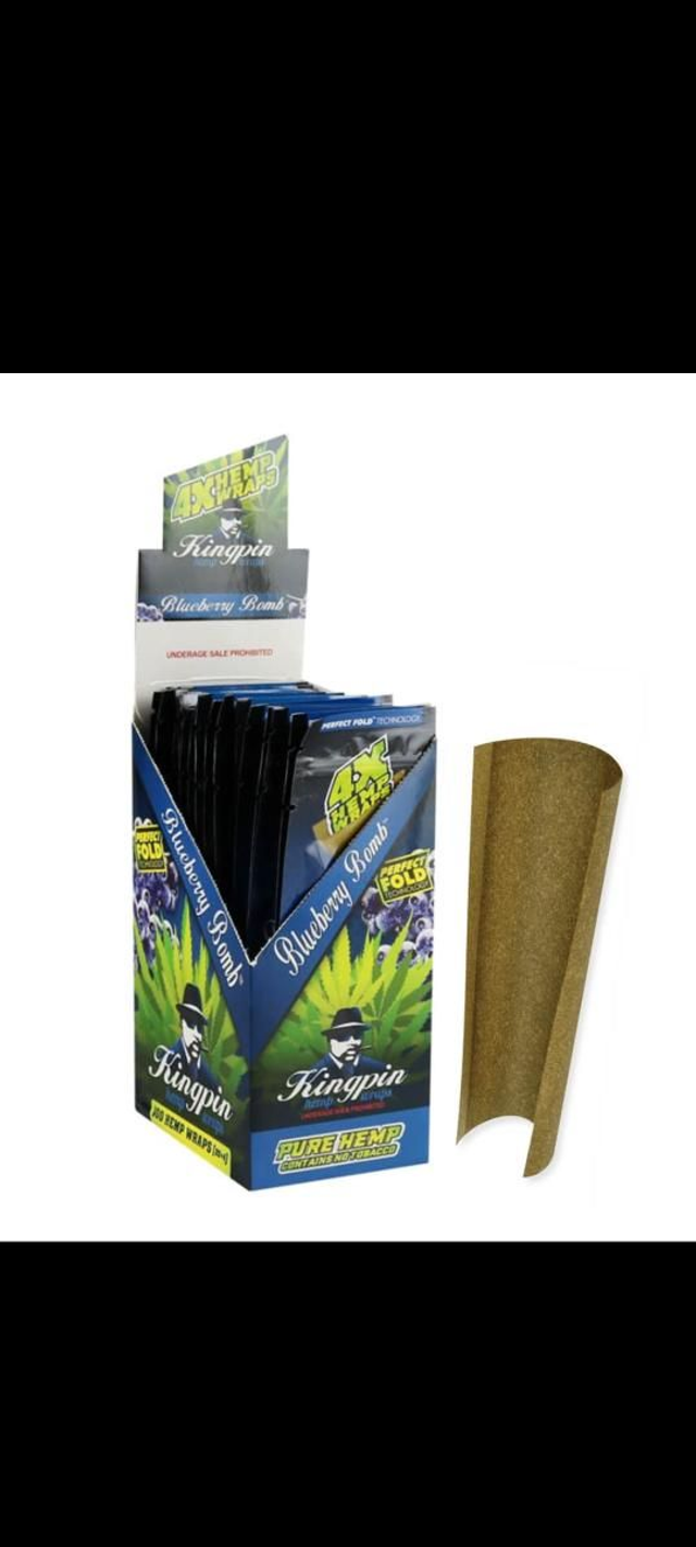 Kingpin Hemp Wraps Blunt Blue

