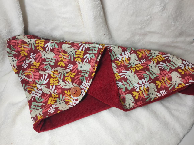 Ensemble visage et douche jungle lie de vin