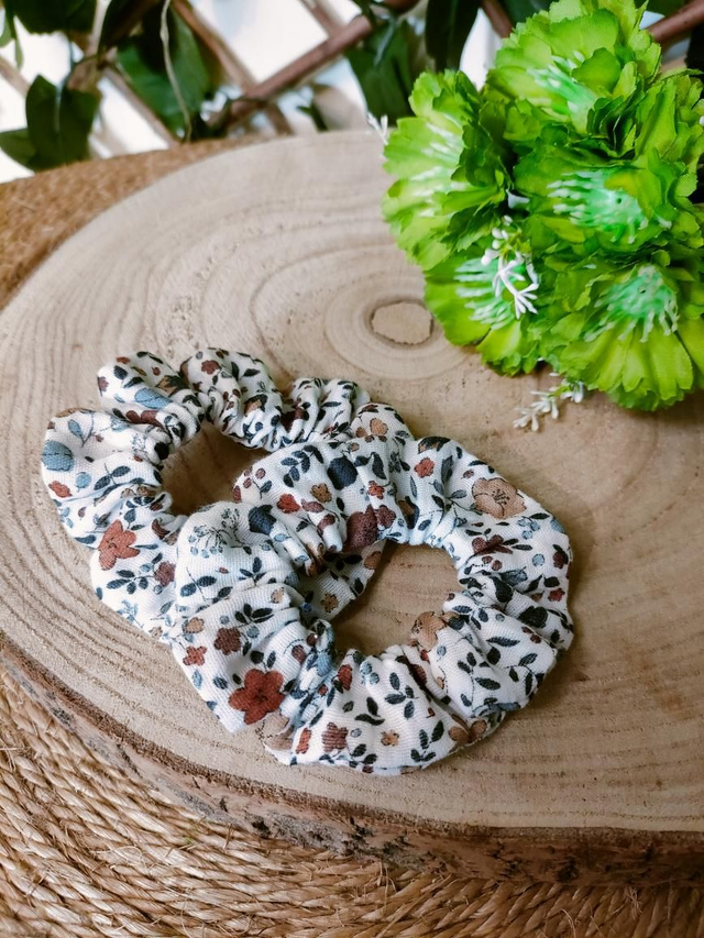 Chouchou imprimé fleurs