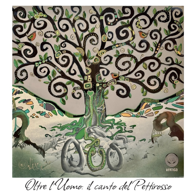 Cartolina doppia Albero della vita con scritta