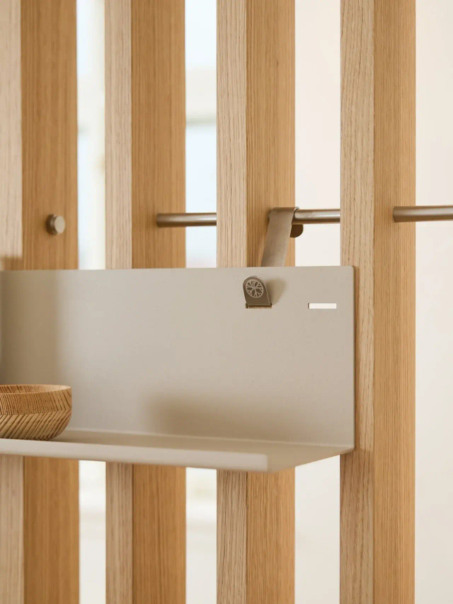 Woodupp Nell Metal Shelf BM1, Beige, 63 x 13,4 cm