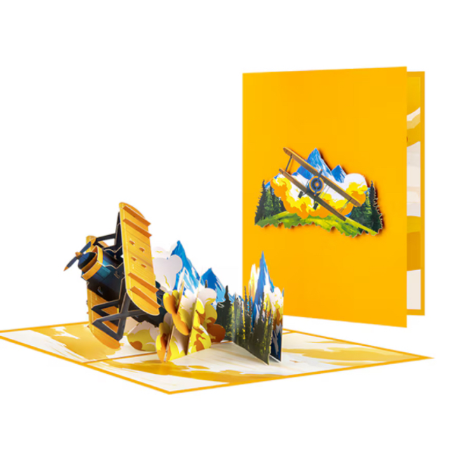 3D Pop up Card - Plane