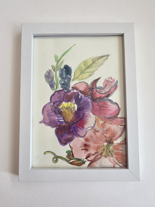 Mini frames with floral print