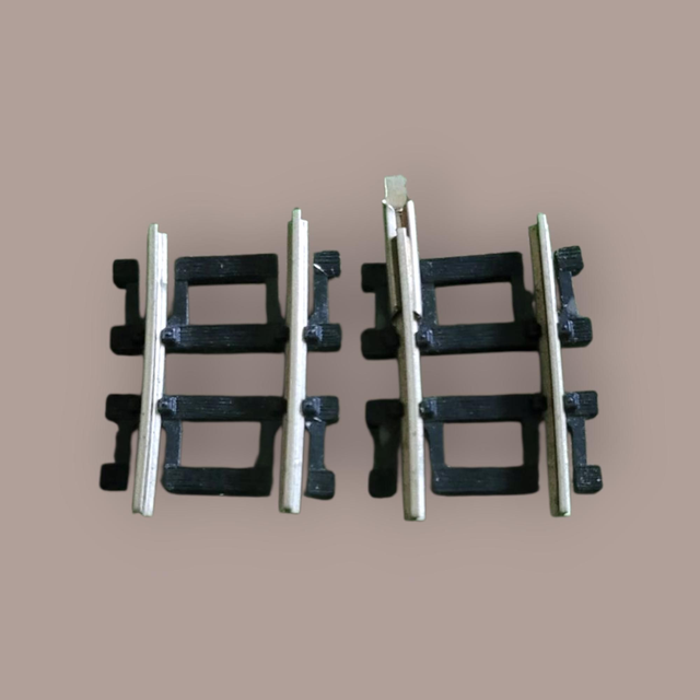 2x Roco 2419 Gleis gebogen R1 6°